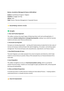 Essentials of Managerial Finance Book Review (14th Ed)
