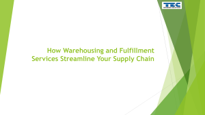 Warehousing & Fulfillment: Streamline Your Supply Chain