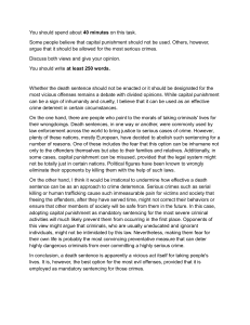 Capital Punishment: Arguments For and Against