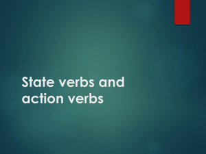 State Verbs vs. Action Verbs: English Grammar Explained