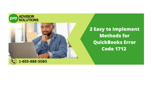 QuickBooks Error 1712: 2 Easy Fixes