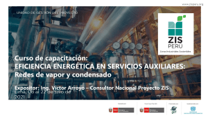 Eficiencia Energ&eacute;tica en Redes de Vapor y Condensado