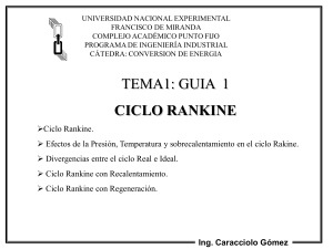 Guía del Ciclo Rankine: Principios, Efectos y Variaciones