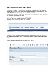 Remove Locked Entries in SAP (SM12) - How-to Guide