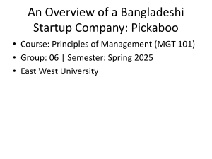 Pickaboo: Bangladeshi Startup Overview - Business Strategy & Analysis
