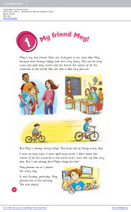 Storyfun for Movers: Meg and Me - Reading Comprehension