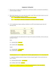 Operations Management Assignment: Sustainability & Productivity