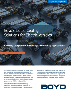 Liquid Cooling for EVs: Boyd's Solutions & Challenges