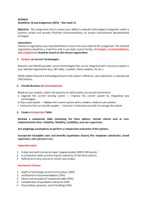 Business System Technology Integration Assignment Guidelines