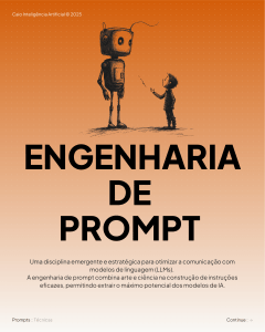 Engenharia de Prompt: T&eacute;cnicas e Melhores Pr&aacute;ticas para LLMs