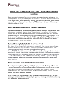 AWS Training: Master Cloud Skills with Ascendient Learning