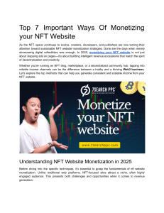 Monetize Your NFT Website: Top 7 Ways in 2025