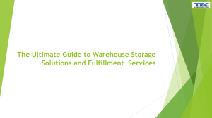 Warehouse Storage & Fulfillment Guide
