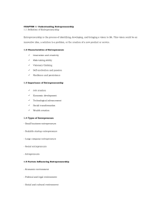 Entrepreneurship Course: Business Planning, Finance & Ethics in Nigeria