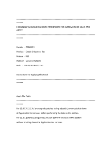 E-Business Tax Diagnostic Patch 29246011 Instructions