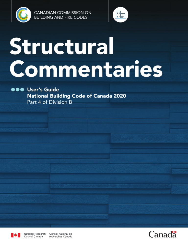 Commentary Section Structural Commentaries: NBC 2020 Part 4 User's Guide for Designers