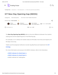 NDOG Trading: Identify New Day Opening Gaps (Free Guide)