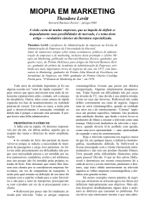 Miopia em Marketing: Artigo Clássico de Theodore Levitt