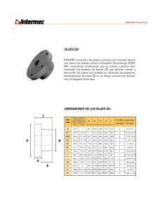Bujes QD INTERMEC: Dimensiones y Especificaciones