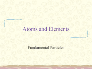 Atoms and Elements: Atomic Structure Presentation