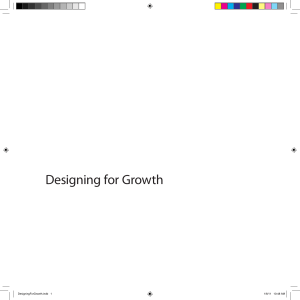 Designing for Growth: A Design Thinking Toolkit for Managers