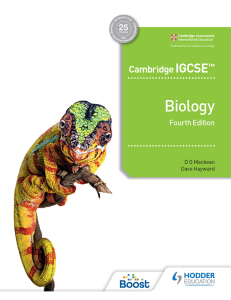 Cambridge IGCSE Biology Teacher's Guide