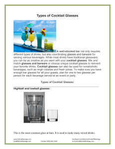 Cocktail Glasses Guide: Types & Handling