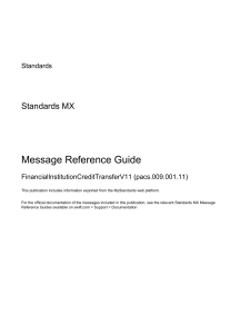 FinancialInstitutionCreditTransferV11 Guide