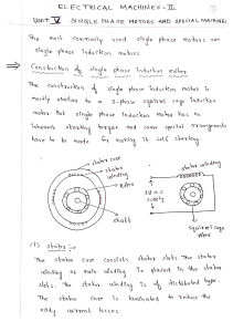 Single Phase Induction Motors: Construction & Principles