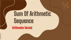 Arithmetic Sequence & Series: Sum Formula & Examples