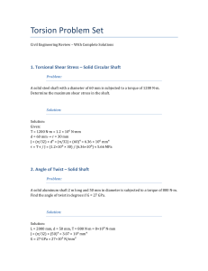 Torsion Problems & Solutions: Civil Engineering Review