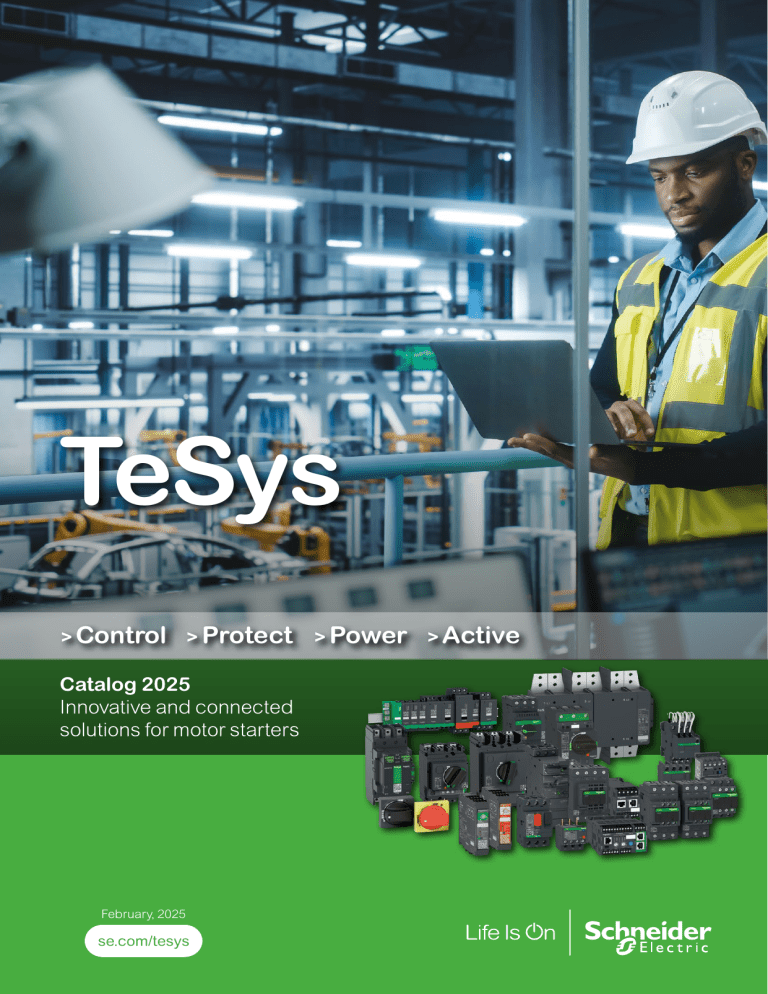 TeSys Motor Control Catalog 2025 Schneider Electric