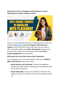 Data Science Courses in Bangalore: Career Guide 2025
