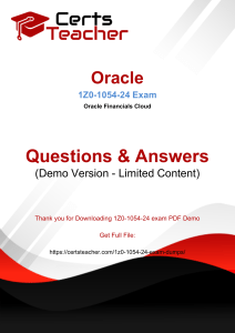 Oracle 1Z0-1054-24 Exam Questions & Answers (Demo)