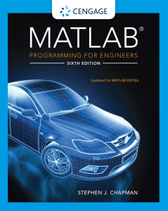 MATLAB Programming for Engineers: Sixth Edition - Learn R2018a