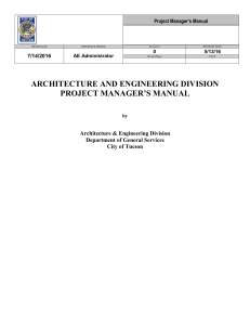 City of Tucson Project Manager's Manual