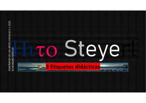 Hito Steyerl: Material did&aacute;ctico de artes visuales