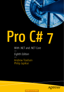 Pro C# 7 with .NET and .NET Core: Textbook