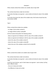 Solidity Smart Contract Exercises