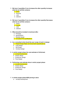 Project Management & Engineering Exam Questions