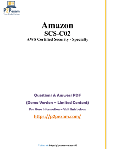 AWS Security Specialty SCS-C02 Exam Questions & Answers