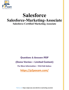 Salesforce Marketing Associate Exam Q&A (Demo)