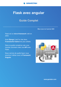 Flask avec Angular : Un guide complet