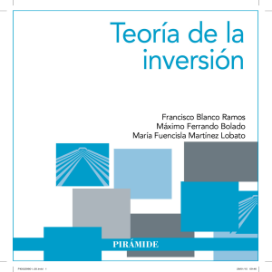 Teor&iacute;a de la Inversi&oacute;n: Libro de Texto sobre Inversiones