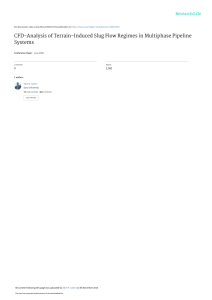 CFD Analysis of Slug Flow in Multiphase Pipelines