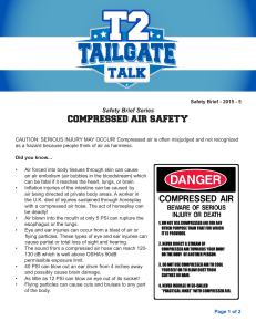 Compressed Air Safety Brief: Hazards & Prevention