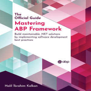 Mastering ABP Framework: Build .NET Solutions