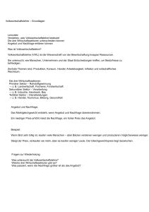 Grundlagen der VWL: Sektoren, Angebot & Nachfrage
