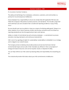 Halliburton HSE Training: Safety & Sustainability