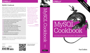 MySQL Cookbook: Solutions for Database Developers & Admins